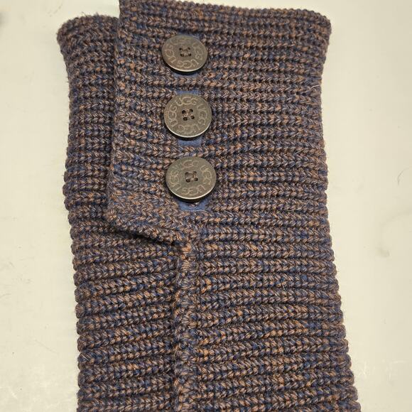 UGG 5819 Brown Cardy Classic Knit Sweater Foldable Button Boots Cozy Hygge, 9 - Picture 2 of 10